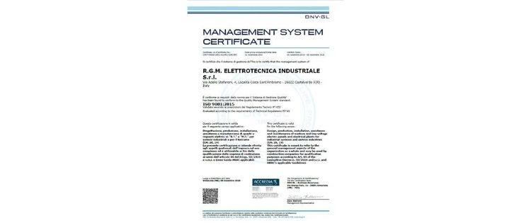 RGM – garanzia di qualità